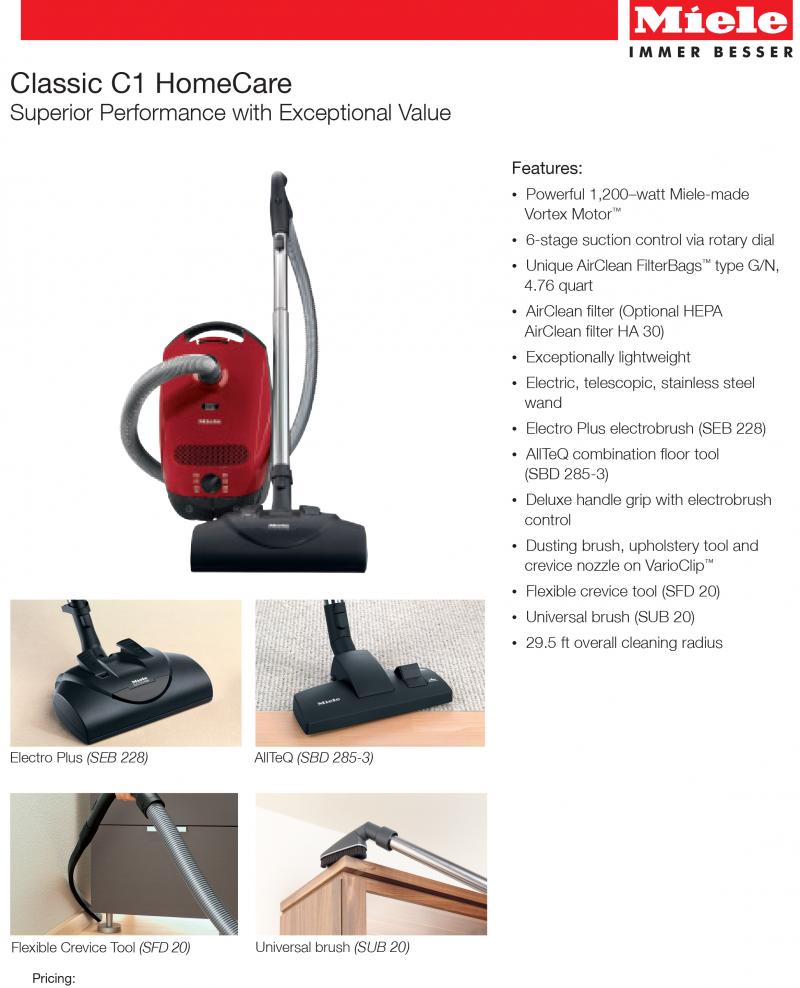 Miele Classic C1 - Vacuum Doctor