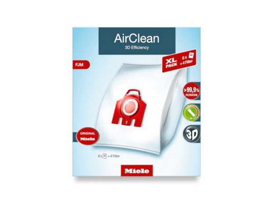 Miele XL - Pack AirClean 3D Efficiency FJM (8 bags 4 filters) - Vacuum Doctor